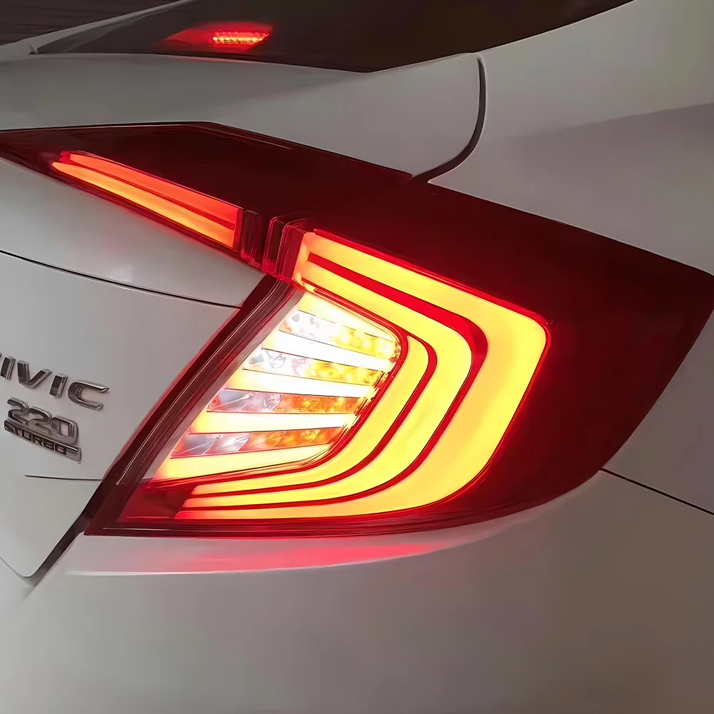 

For Honda Civic X 10th FC FK7 FK8 2016-2021 Auto Rear Back Lamps Assembly Upgrade LED Dynamic Blink Car Tail lights Accessories