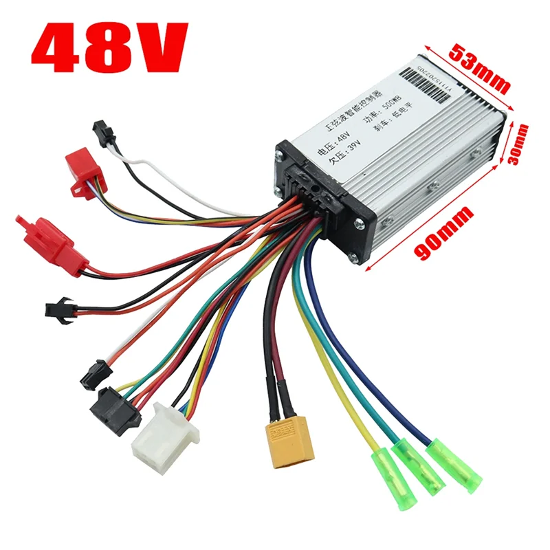 48V 500W pengontrol MR-100 tampilan LCD Meter dasbor + tombol saklar untuk skuter listrik KUGOO M4