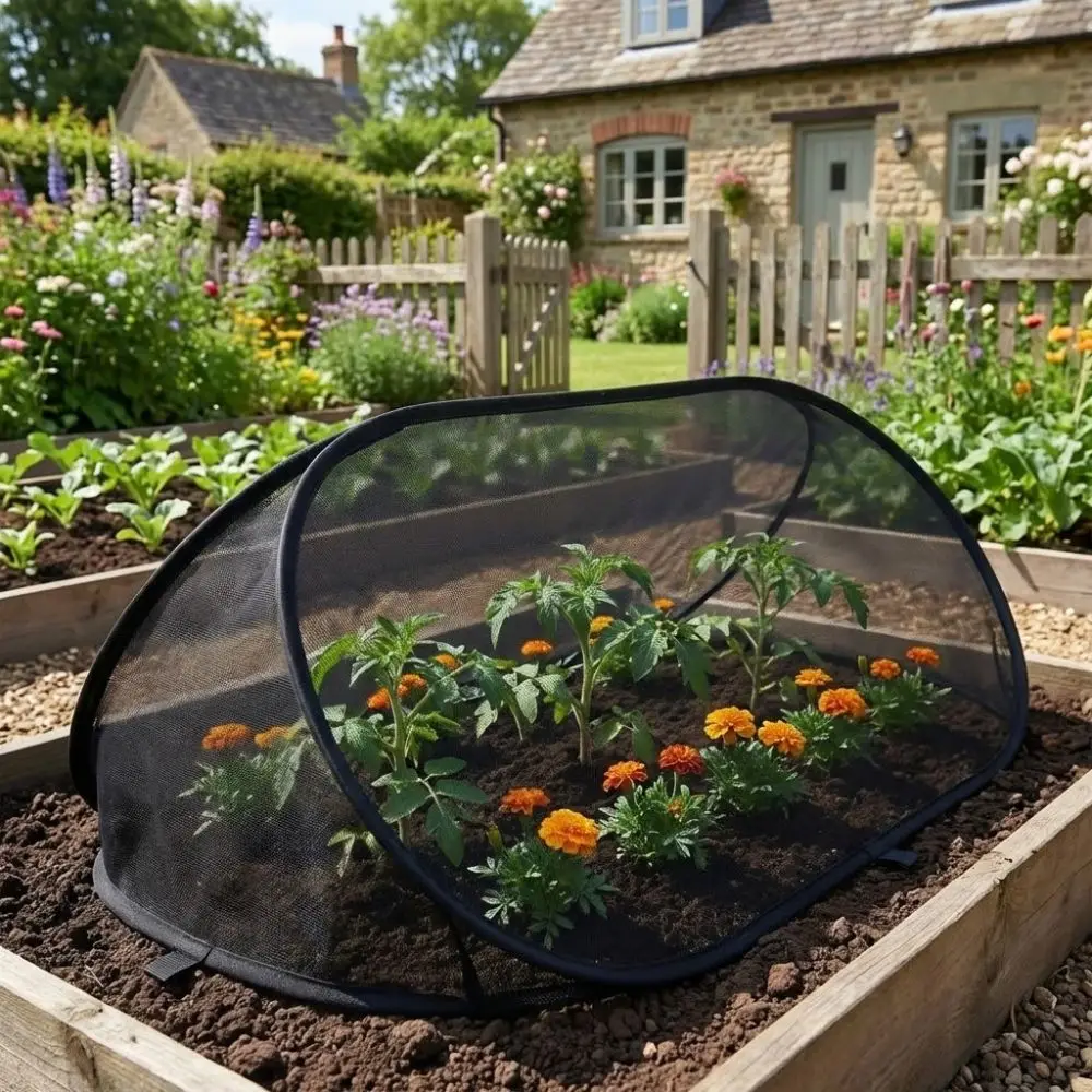 Folding Plant Protection Netting Anti-frost Pop Up Garden Row Covers Insect-proof Breathable Plant Protector Indoor Plants