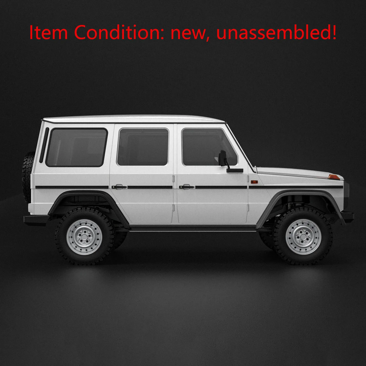 CAPO 1/8 W460 4WD RC Off Road Cars Vehicle KIT CNC Metal Body Car Shell Differential Locks Openable Doors 2-Speed Gearbox Gift