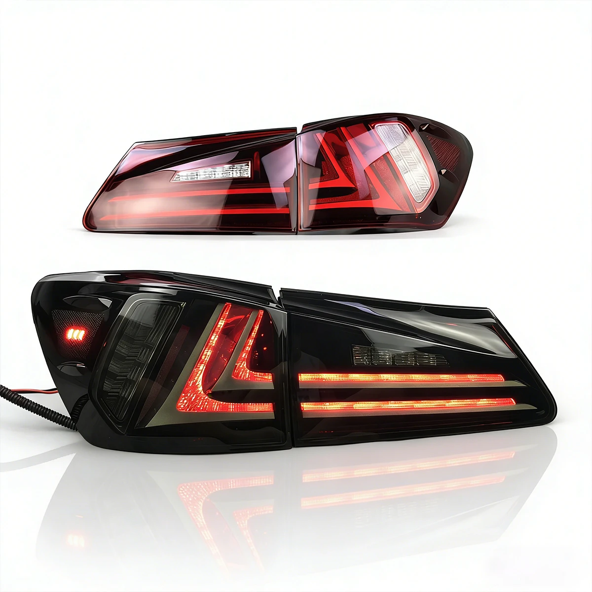 

LED Rear Tail Lights For Lexus IS250 IS300 IS350 2006-2012 Plug And Play Sequential Turn Signal Canbus Lamp Replacement Pair