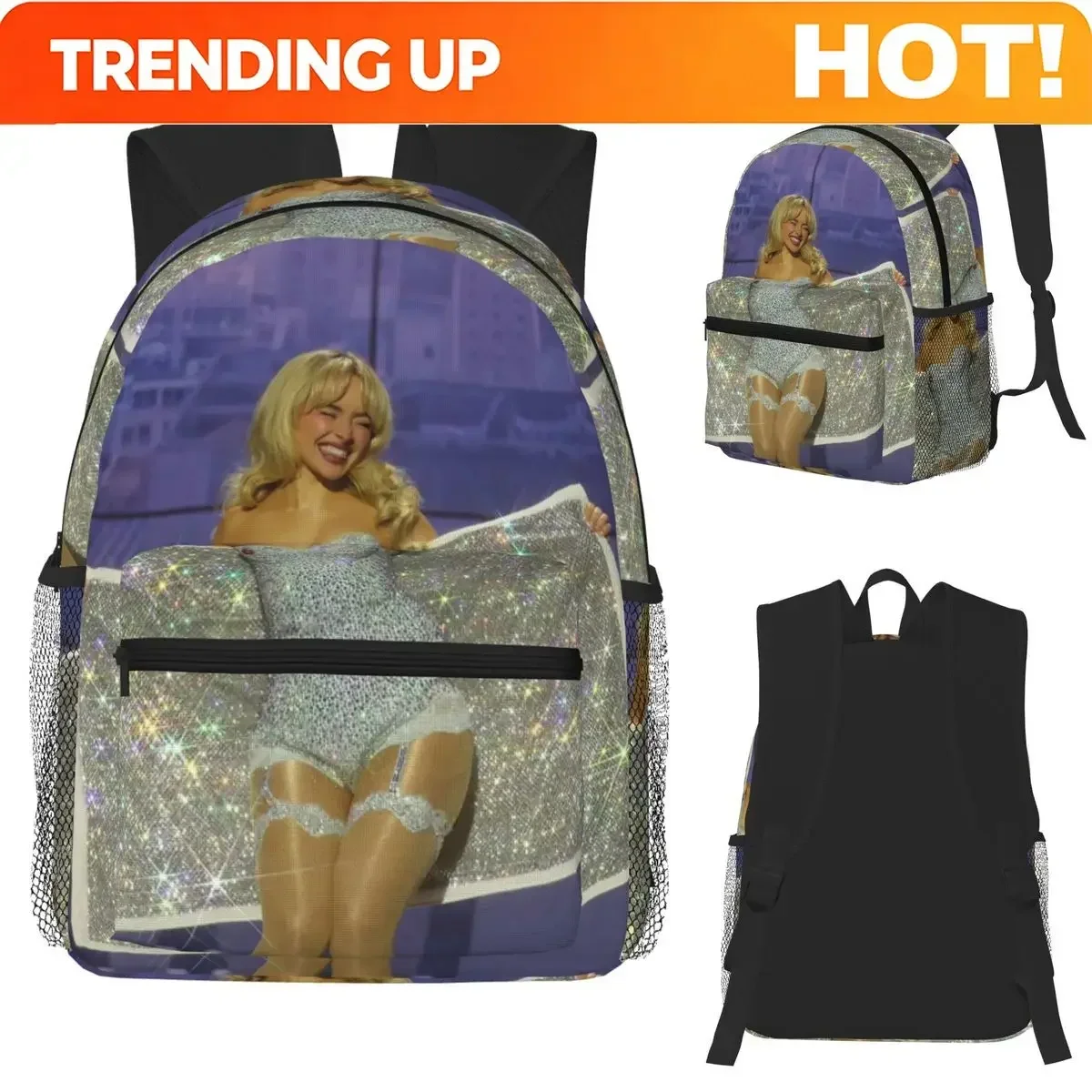 Custom Bag S-Sabrina Carpenter Album Singer Student Backpack School Bag Hiking Travel Daypack For Men Women Fashion Bookbag Shou