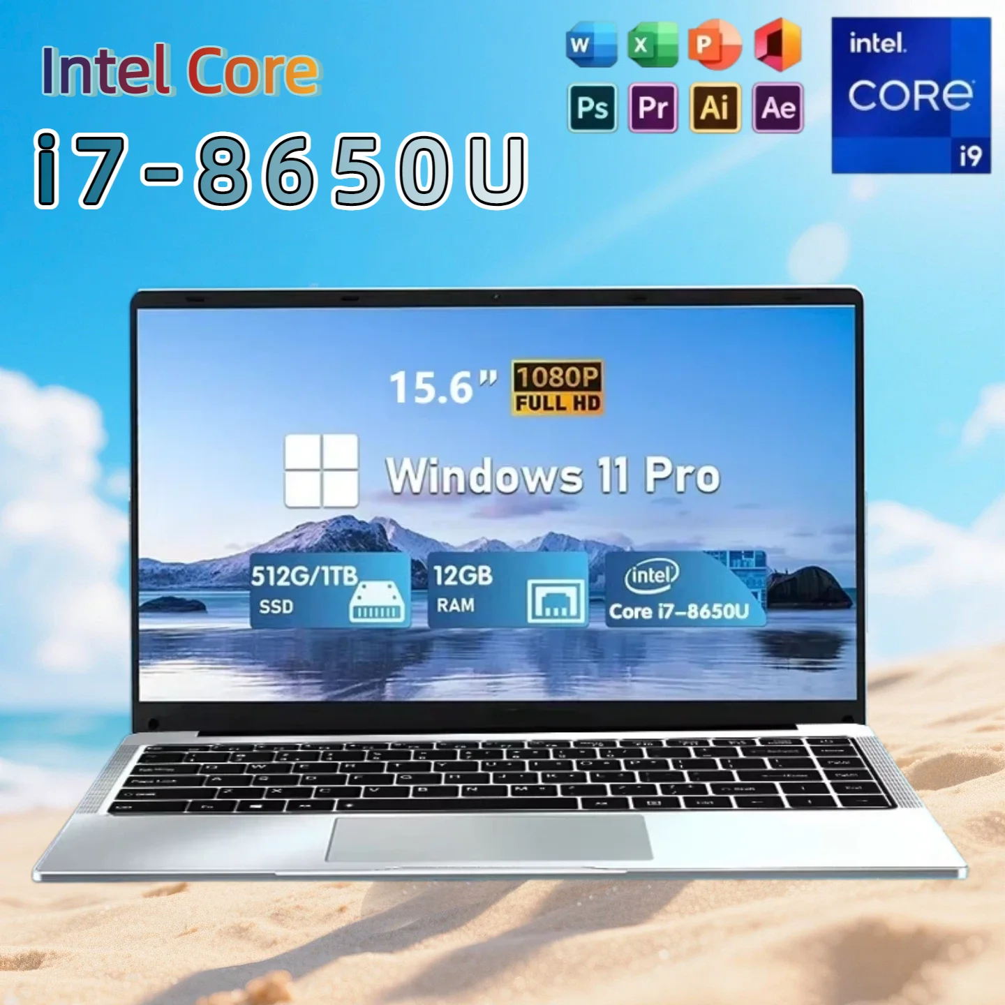 NEW LENO Intel i7-8650U Ultra Slim 15.6