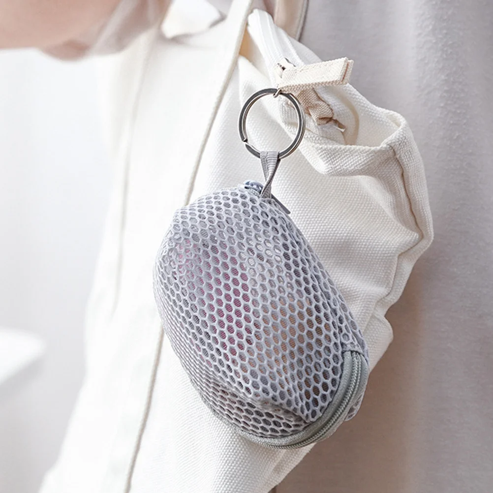 Durable Lightweight Mesh Makeup Bag Portable Travel Toiletry Organizer Multifunctional Pouch Practical Simple Design