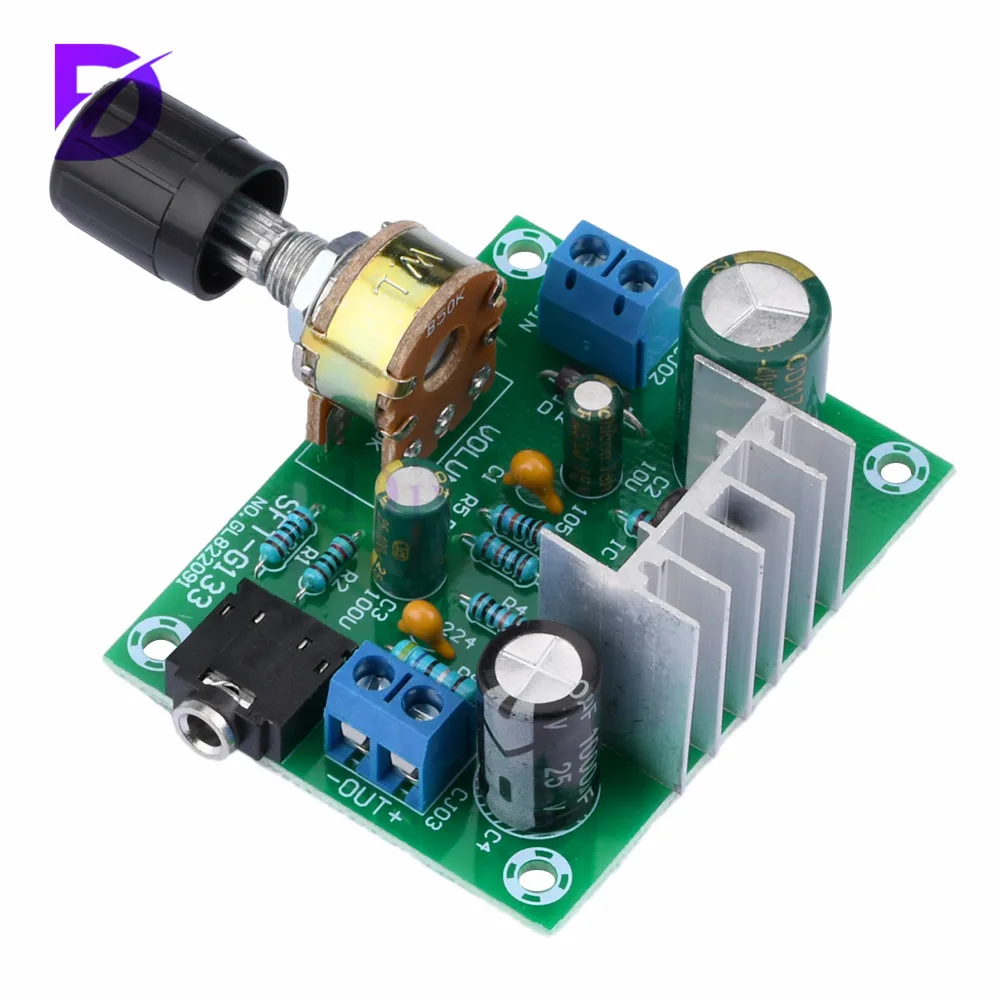 TDA2030A Amplifier Board Finished Product Mono Wide Voltage 9-20V Input 12V Single Power Supply 15W Digital Audio Module