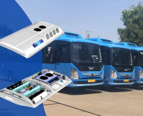 For Reliable Performance DC12V or DC24V Traditional Bus AC 6KW Cooling Roof Mounted Seats Below 6 Cab Air Conditioning