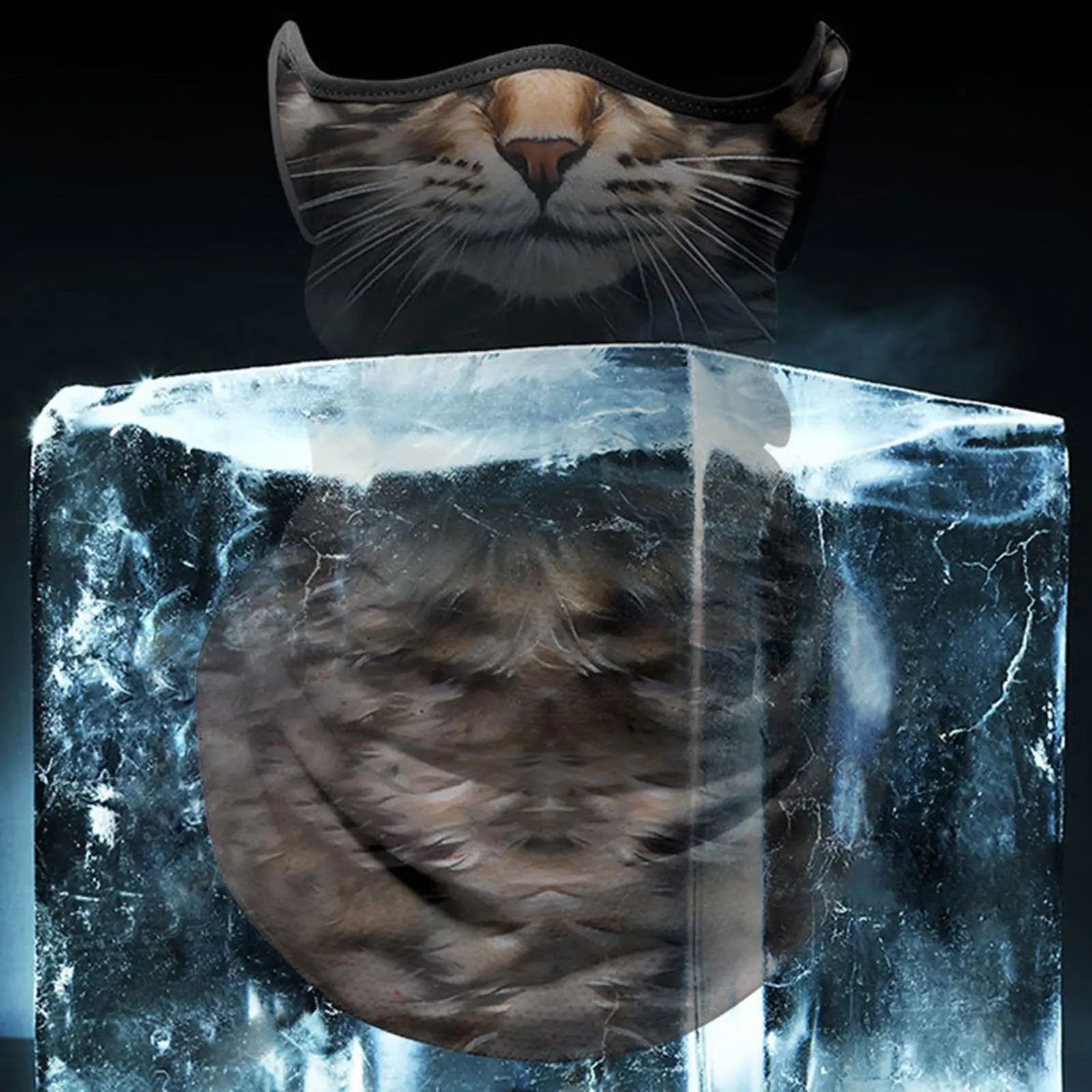 Cagoule respirante pour le cou, masque facial, écharpe rafraîchissante d'été pour l'équitation, la pêche et les voyages