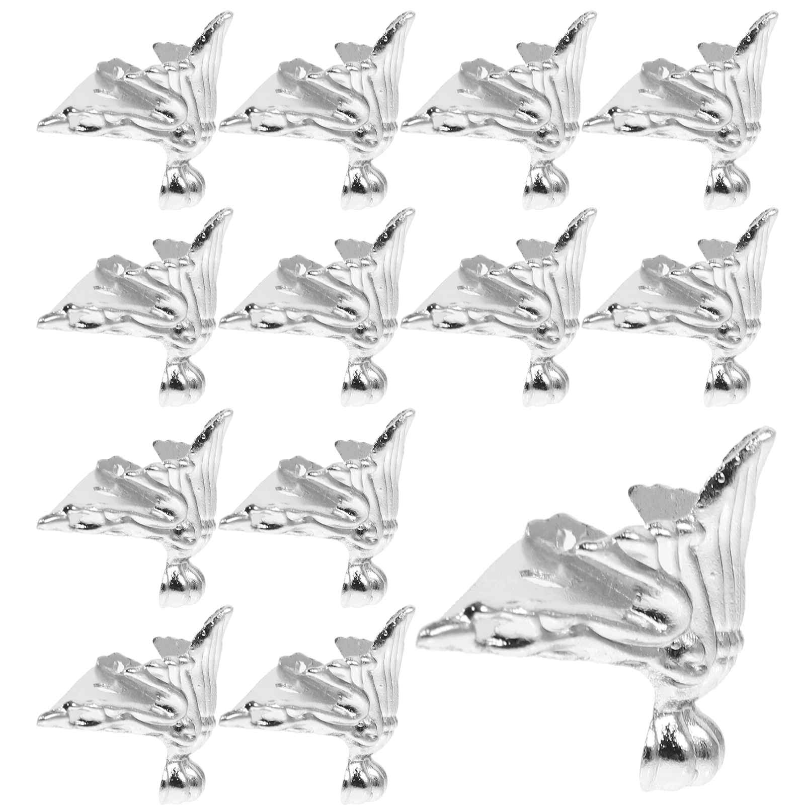 

20pcs Furniture Feet Corner Protectors Decorative Wood Case Legs Vintage Bun Feet for Wooden Jewelry Boxes Golden Small Durable