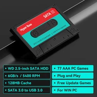 2TB Game Hard Drive With 77 PC Games AAA Games Plug and Play Game Consoles for Win PC/Laptop Playnite HDD External Hard Drive 2
