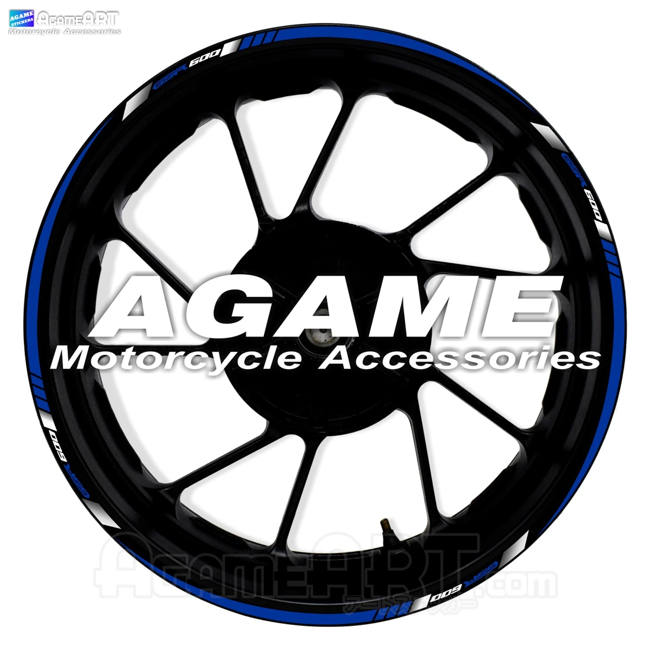 

For GSR600 Motorcycle Wheel Stickers Reflective 17inch Stripe Rim Inside of Hub Waterproof Decals Accessories