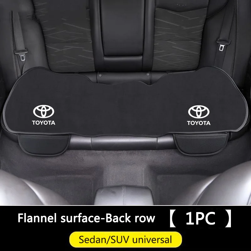 Car Front Rear Seat Cushion Flannel Cover For Toyota Prius Camry Corolla CHR C-HR RAV4 Land Cruiser Prado Interior Accessories