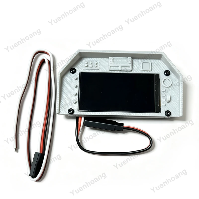 1PCS FPV Simulated Flight Instrument 1.9inch TFT Screen with 3D-Printed Housing Supports MAVLINK Protocol at 115200 Baud Rate