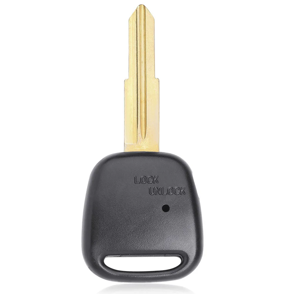 KEYECU 1 pulsante laterale sostituzione chiave a distanza Shell Case Fob per Old Toyota con scanalatura sulla lama sinistra non tagliata