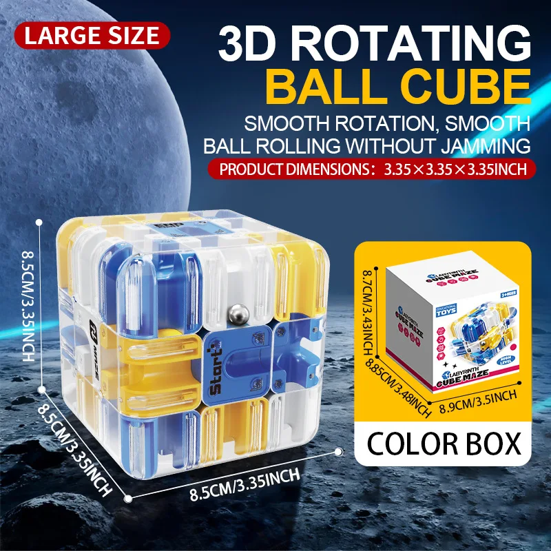 New Maze Ball 3x3 Battle Cube PK Game Kids Educational Logic Training Stress Relief Toy gan cube