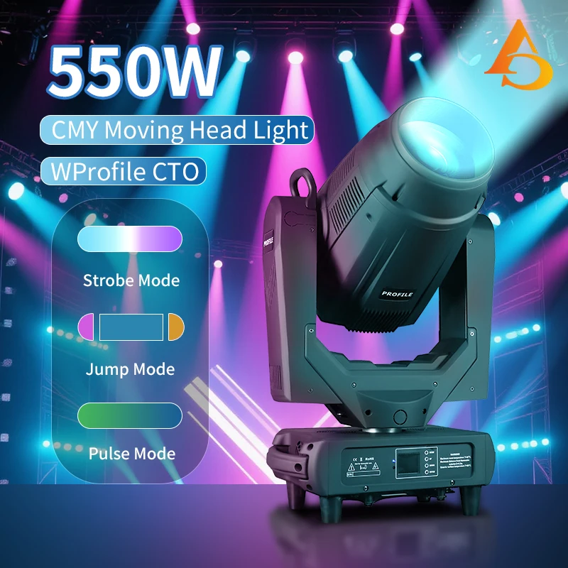 

LED 550W CMY CTO Profile Spot Beam Wash Zoom DMX512 Moving Head Lighting Effect Rotating Prism Dj Disco