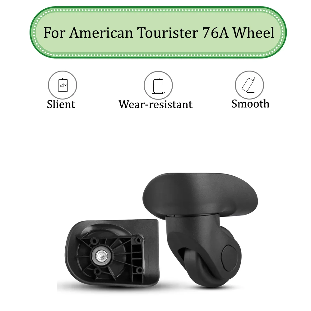 

For American Tourister 76A Universal Wheel Replacement Suitcase Silent Smooth Shock Absorbing Durable Wheel Accessories Wheels