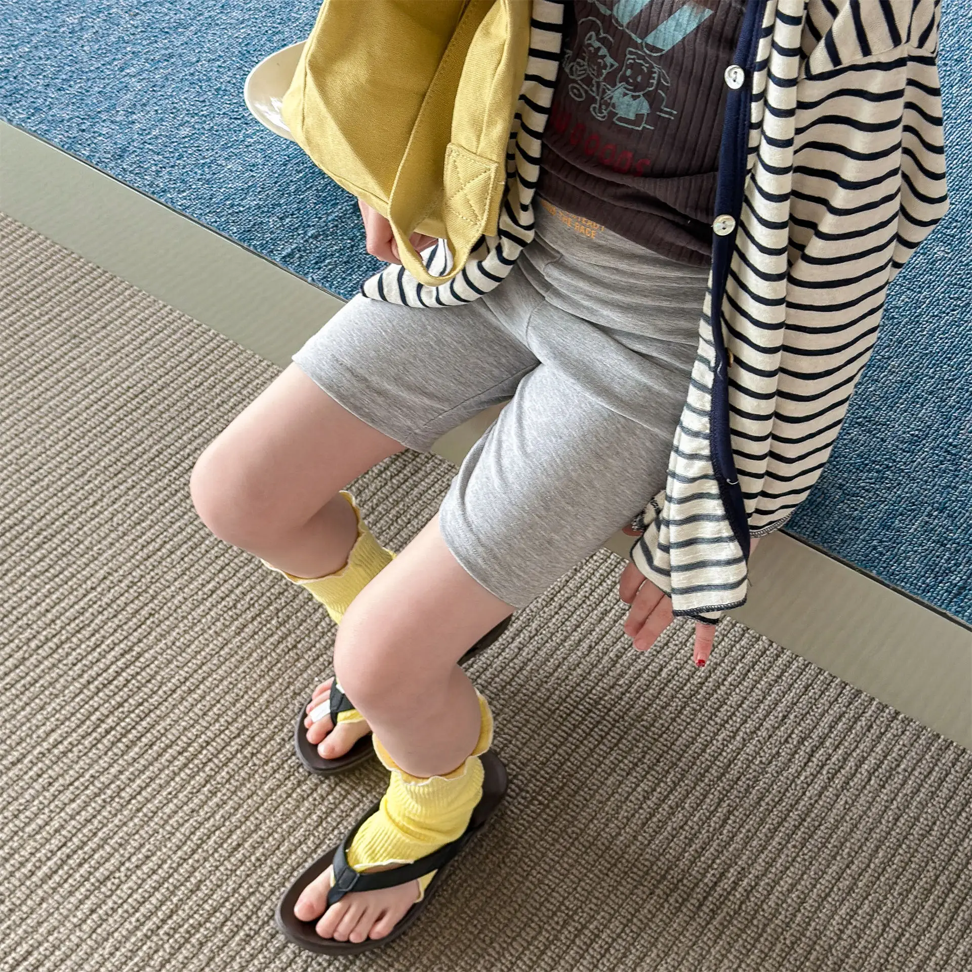 

2026 Summer New Girls Letter Print Shorts Toddler High Waisted Leggings Cotton Children Casual Shorts Kids Clothes