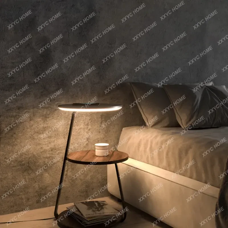

Floor Lamp Wireless Charging Wind Bedside Lamp Design Sense Living Room Bedroom