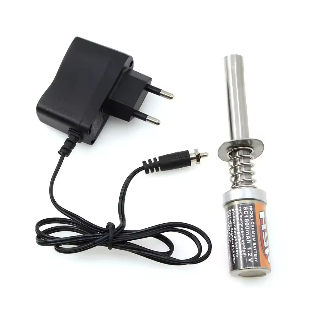 RC Nitro Motor Starter Kit Gloeibougie Ontsteker Oplader Brandstoffles voor 1/8 1/10 Schaal Auto Redcat HPI HSP