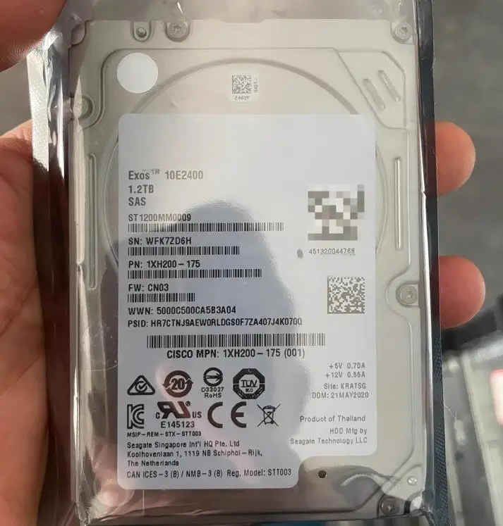 

For ST1200MM0009 1.2T 10K 2.5-inch SAS 12Gb hard drive