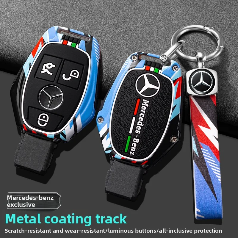 حافظة مفاتيح السيارة غطاء شل فوب لمرسيدس بنز A C E S Class W204 W205 W212 W213 W176 GLC CLA AMG W177 اكسسوارات السيارات