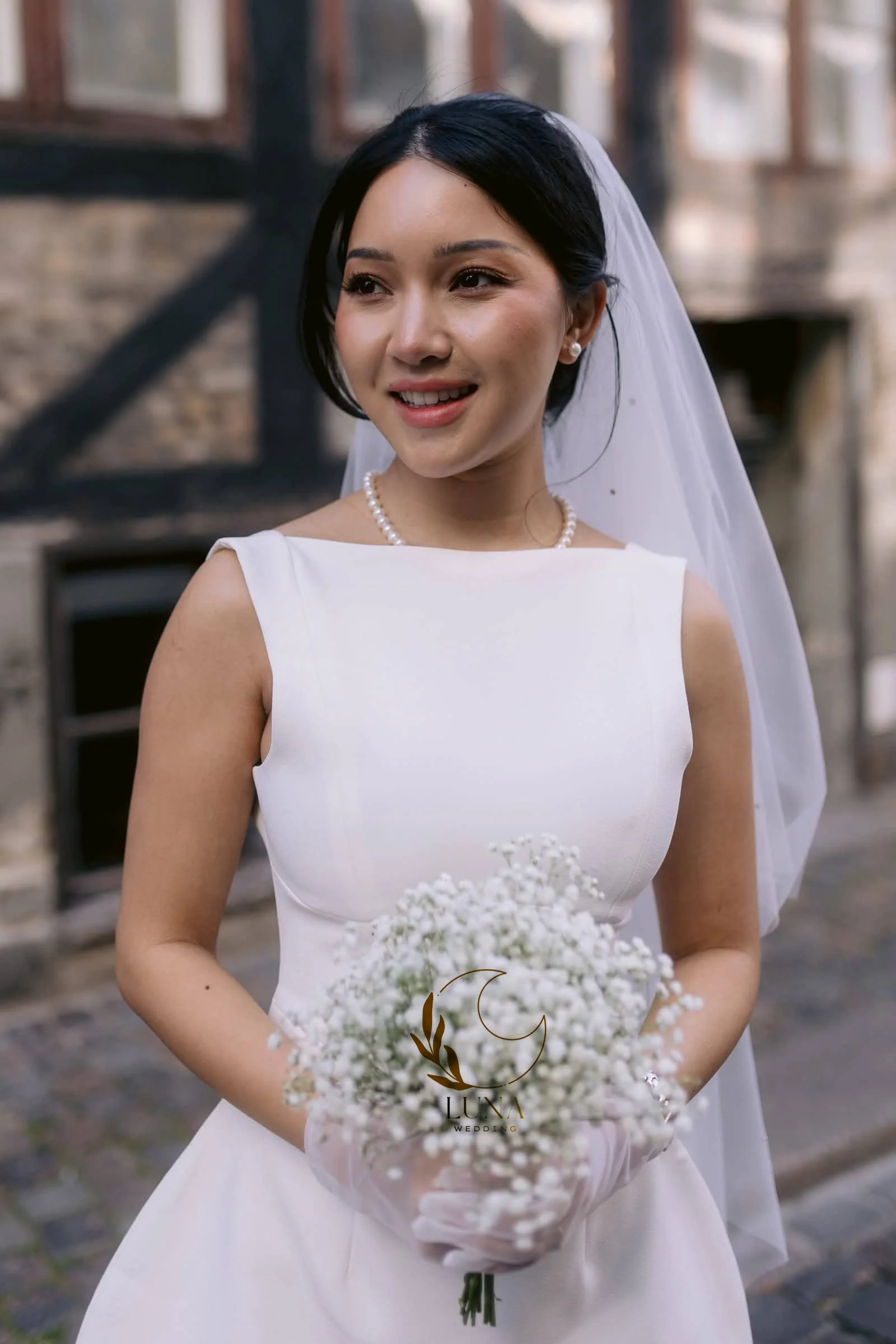 Luna Customized Simple Mini Wedding Dresses Backless Sleeveless Short Bridal Gown A Line Bridal Wedding Party Dresses for Bride
