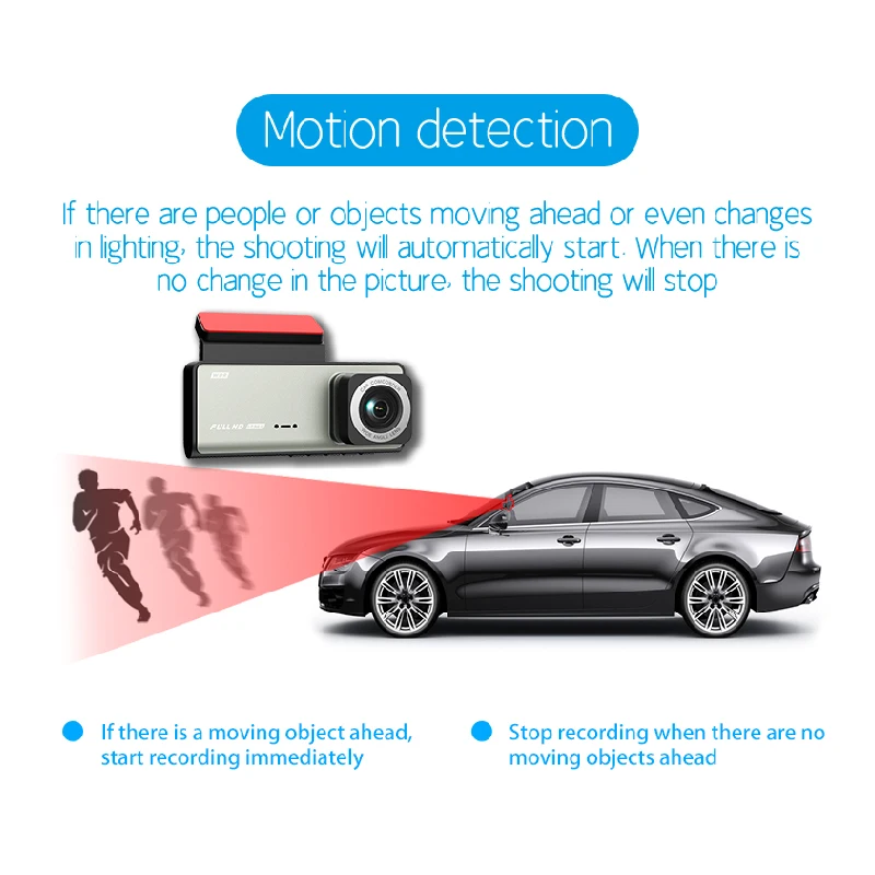 Dash Camera Voor Auto's HD 1080 P Video Recorder 3 Kanalen Voor Binnen Achteruitrijcamera Nachtzicht Loop opname Black Box