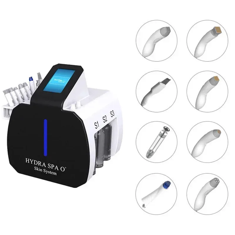 8-in-1 Dermabrasion Jet Peeling Face Care Lifting Machine Polar MF Radio Frequency Skim Care Latest Model