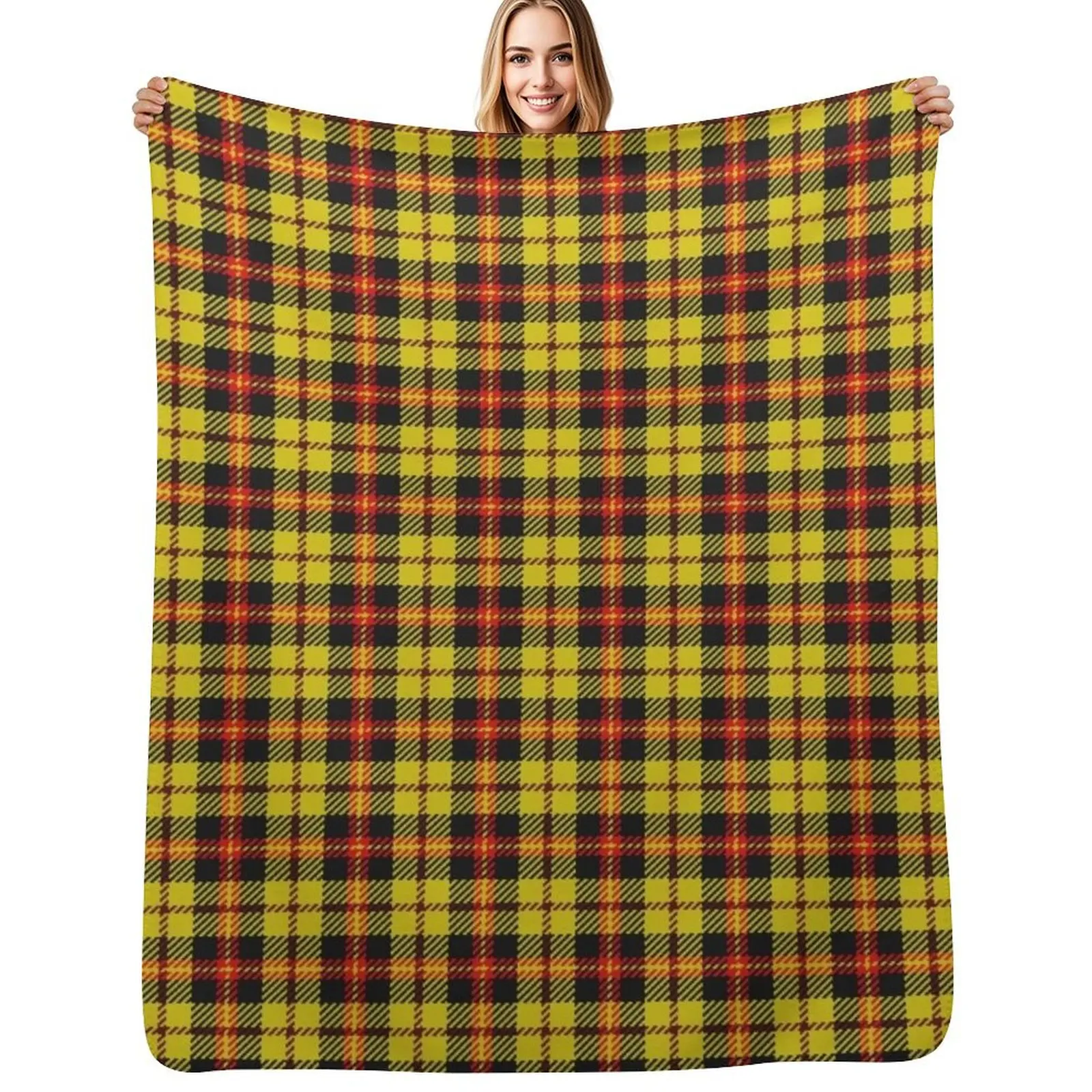 

Trader Plaid - Morgan Throw Blanket Ultra Plush Cozy Blanket for Napping Sleeping