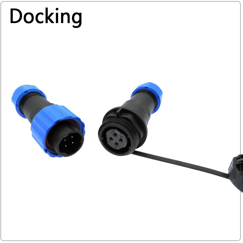 Waterdichte connector SP16 IP68 kabelconnector stekker en stopcontact mannelijk en vrouwelijk 2 3 4 5 6 7 8 9-pins