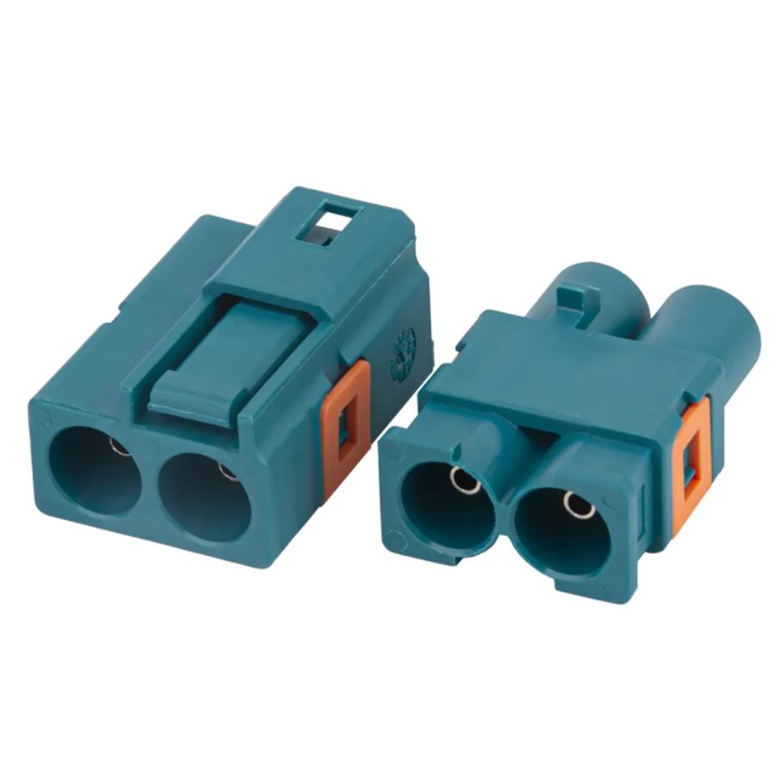 1pc Fakra Z Twin Connector Male Female Plug Jack Waterblue SMB Terminal Double 50Ohm NEW