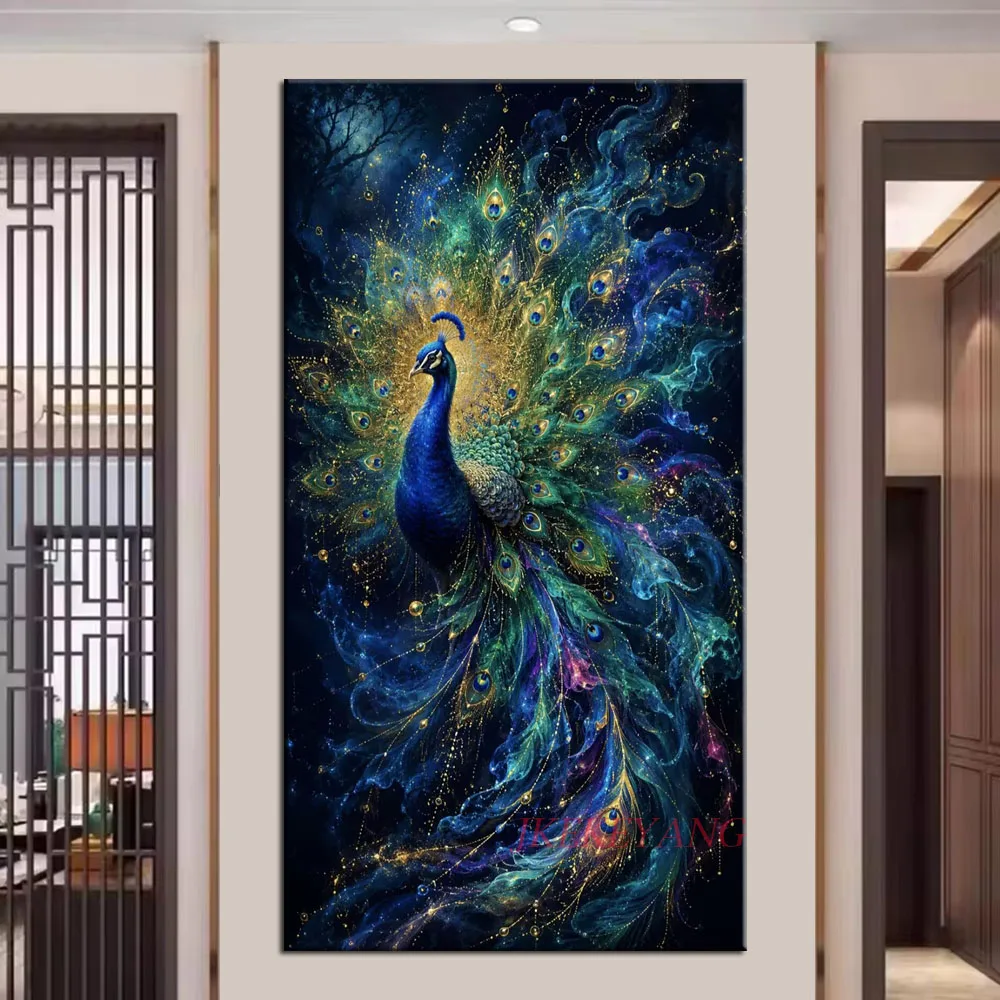 DIY Diamond Painting Cross Stitch Abstract Peacock Crane and Flamingo Full Drills Diamond Mosaic New Collection Home Decor