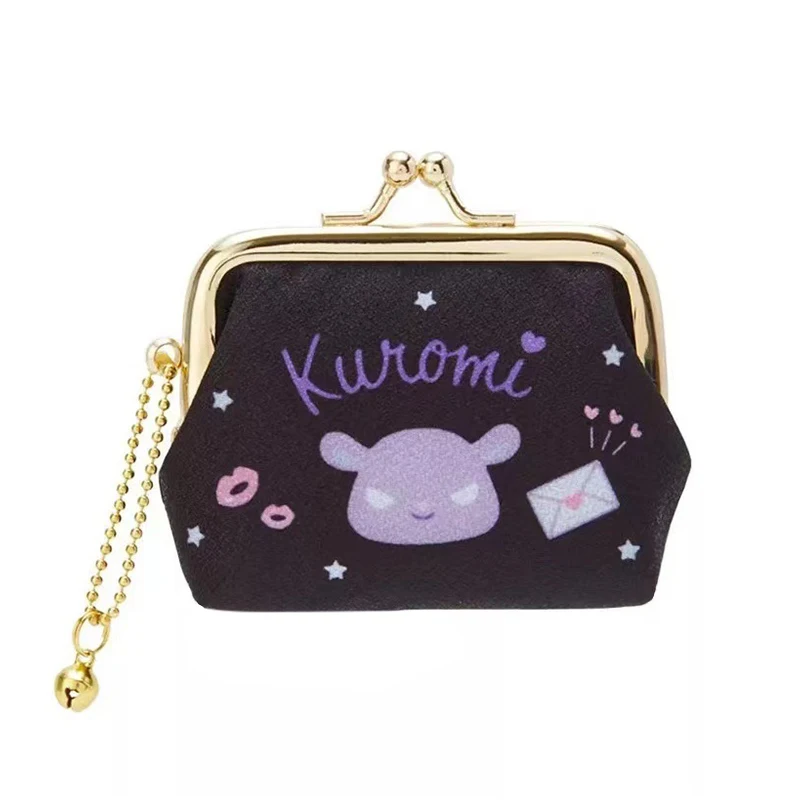 Anime Sanrio Cinnamoroll Kuromi Hello Kitty moja melodia Pom Pom puryn uroczy brelok etui w stylu kreskówki na monety torebka prezent dla przyjaciela