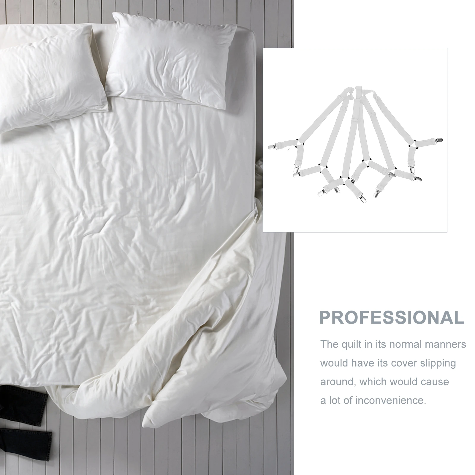 

Shoulder Strap Sheet Holder Mattress Fastenings for Suspenders Iron Clamp Bedroom