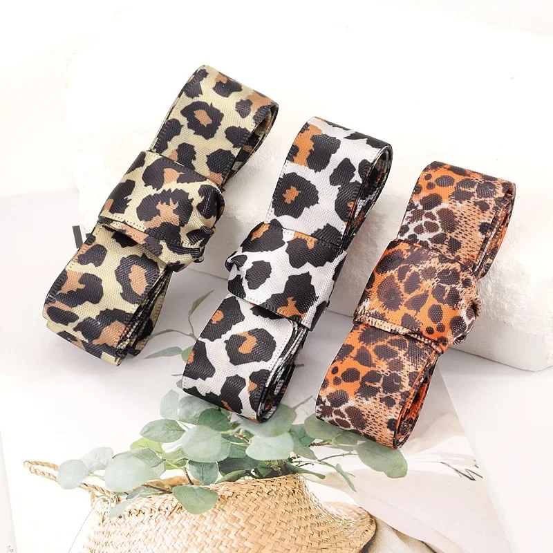 2Pcs 80/120/160cm Long Silk Satin Shoelace Classic Leopard Pattern Print Shoelace Canvas Shoe Ribbon Flat Shoelaces Shoes String