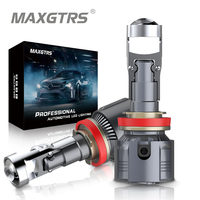 Maxgtrs H4 H7 Led Projector Lens H8 H11 9005 HB3 9006 HB4 9012 Hir2 Car Headlight Bulbs Canbus 90W 18000LM Powerful Mini Lamp