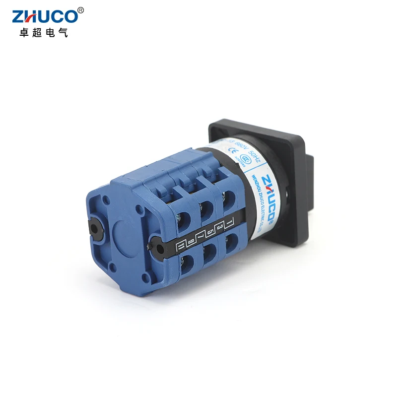 ZHUCO SZW26/LW26-10 10A On Off On Changeover Selector Universal Rotary Power Knob Selection Cam Switch D101.1 D202.2 D303.3