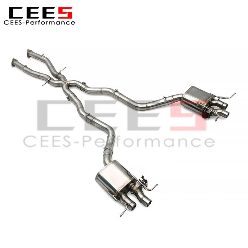 CEES Catback Exhaust with Valve Muffler for Bentley Continental GT C/GTC V8 4.0T 2014-2017 Racing Stainless Steel Exhaust Pipe