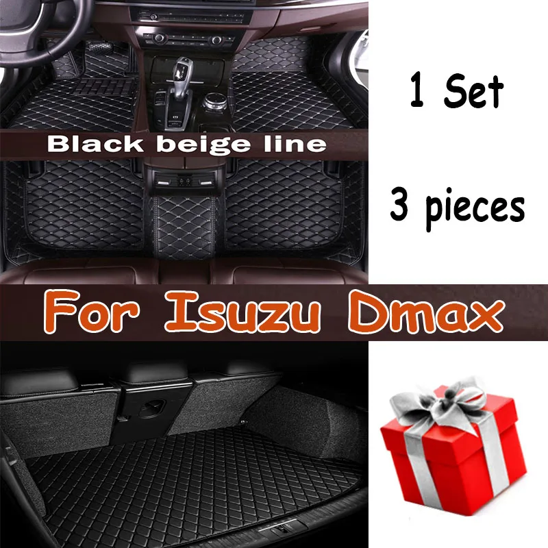 

Car Floor Mats For Isuzu Dmax D-max 2020 2019 2018 2017 2016 Auto Accessories Decoration Leather Carpets Waterproof Protect Rugs