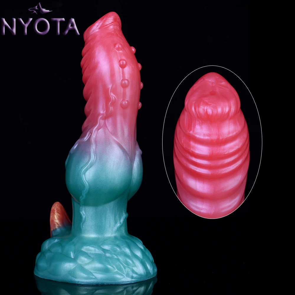 

NYOTA Big Dog Dildo Monster Dick With Tusk Fantasy Penis Clitoris Massager Anal Sex Toys For Women Masturbator Adult Products