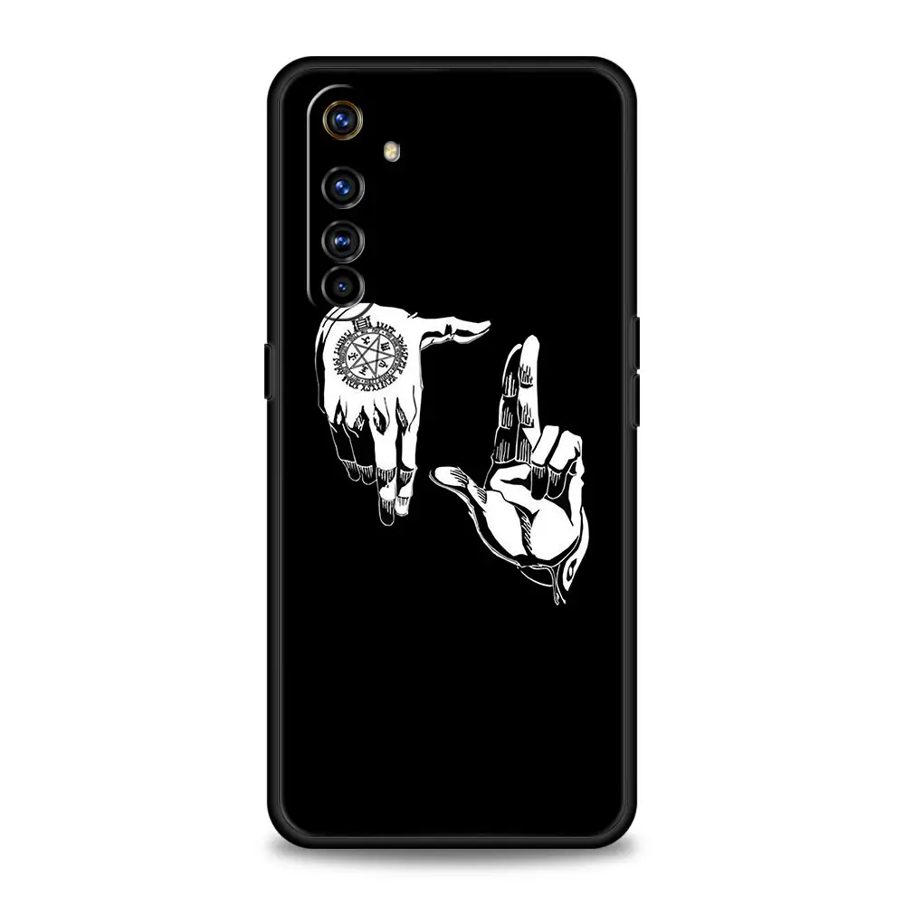 moon Tarot cat Aesthetic For Realme GT Neo 2 3 3T Phone Case For Realme 10 9 8 5G 7 6 GT2 Pro Plus 9i 8i C21 C11 C25 C35 Cover