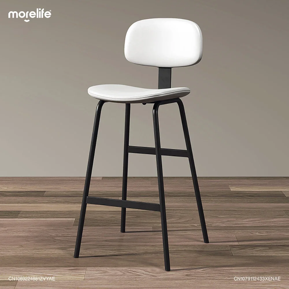 New Nordic Bar Chairs Modern Simple Light Luxury Counter Stools Leisure Creative Cafe Iron Art Bar Stool Checkout La Chaise