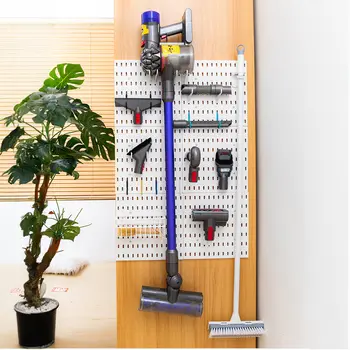 Accesorios de tablero perforado para bricolaje, organización de cocina, estante colgante sin taladro, ganchos de almacenamiento, organizador de pared, manualidades para garaje y habitación. 10 best sales Organizador de garaje - №10