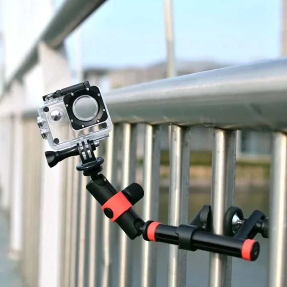 

Multi Functional Action Camera Adjustable Clamp Mount Hand Arm Suitable for Tripods Skateboards