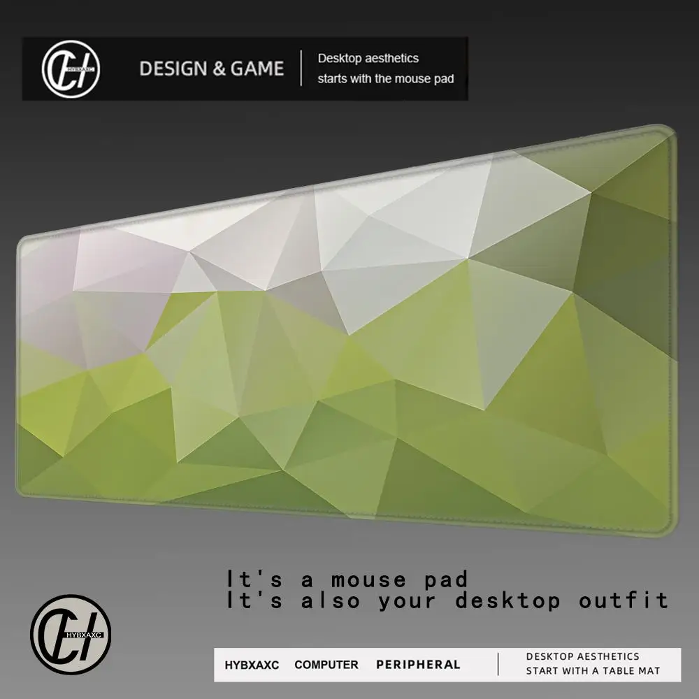 

HYBXAXC HD Customized Geometric Color Mouse Pad Big Gaming Mousepad Mouse Mat Keyboard Mat Hexagon Desk Pad For Computer Laptop