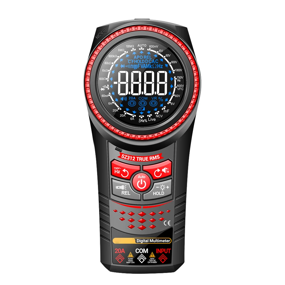 

High Performance Smart Multimeter for Accurate Voltage Current Resistance and Capacitance Testing with Overload Protection