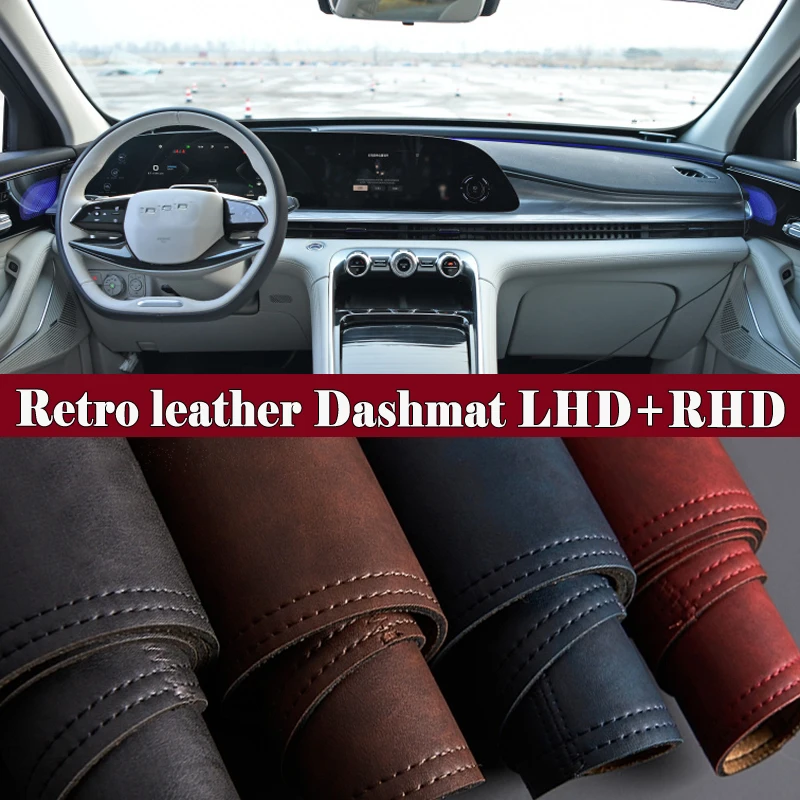 

For Chery Exeed Stellar RX 2023 2024 Car Dashmat Leather Dashboard Cover Suede Dash Mat Pad Sunshade Accessories