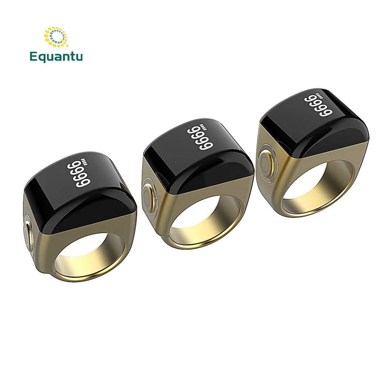 Musulmano 5 tempo di preghiera promemoria vibrazione Smart Digital Zikir Counter Ring