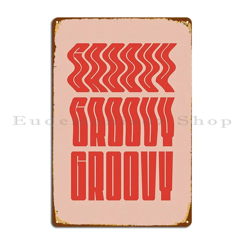 Groovy Red Metal Sign Club Bar Club Kitchen Design Pub Iron Tin Sign Poster