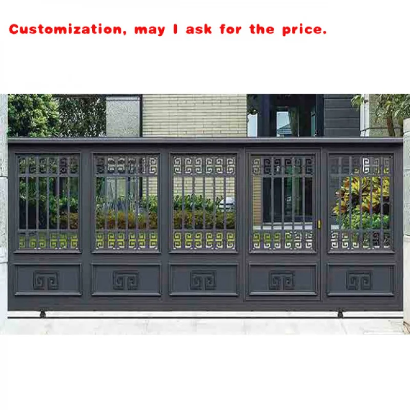 

custom.Most Popular in 2026 Outdoor Metal Entrance Sliding Big Main Aluminum Gate Design Homes School